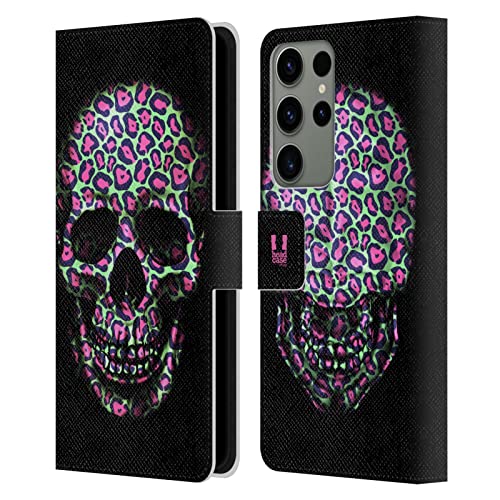 Étui Jaguar pour Galaxy S23 Ultra, housse portefeuille en cuir luxe