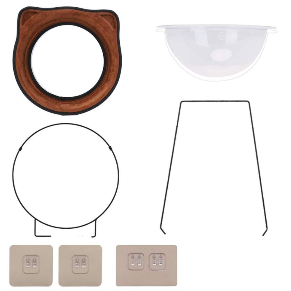Hamaca para Gato, Cama con Ventana, Tumbona, Cama Cálida Autoadhesiva para Mascotas, Casa De Descanso para Gatos, Cama Suave para Gatos, Cómoda Jaula para Hurón P