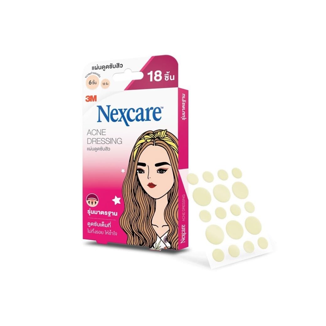 Nexcare 3m Acne Patch Sticker Pad 8mm X12 Dots, 12mm X6 Dots, 18 Dots 1