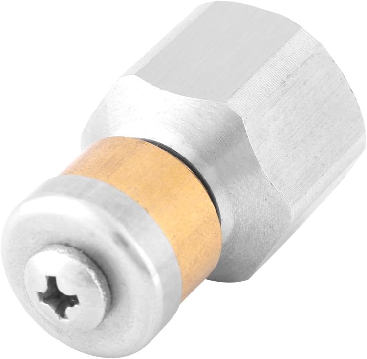 SS304 Rotating Drain Cleaning Nozzle Stainless Steel Sewer Jetter with 3/8" Female Thread For Pressure Washer