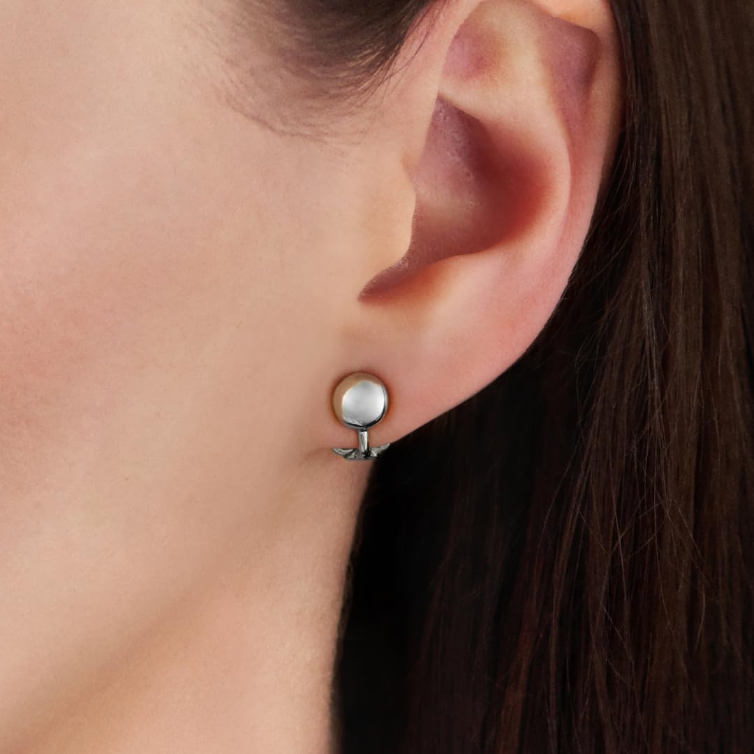 Traveller Ohrclip - Damen - Silberfarben - Knopf - Ø 7 mm - Platiniert - 157850