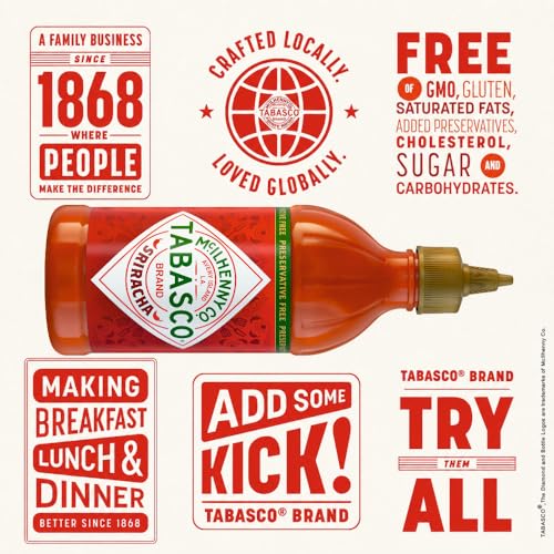 Image of Tabasco Sriracha Sauce 300 grams (Pack of 12)
