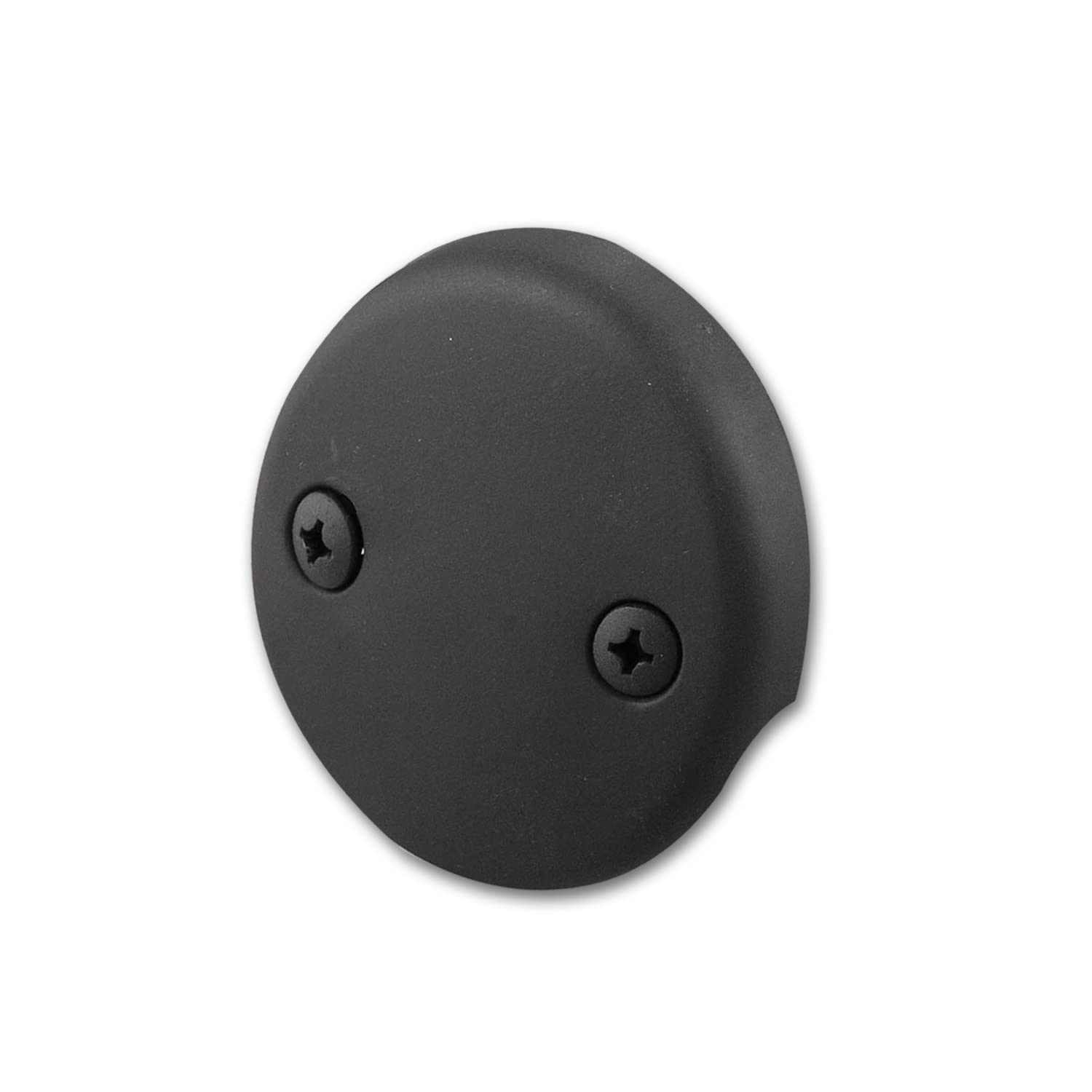 CalcMetal Dual Hole Bathtub Drain Overflow Plate