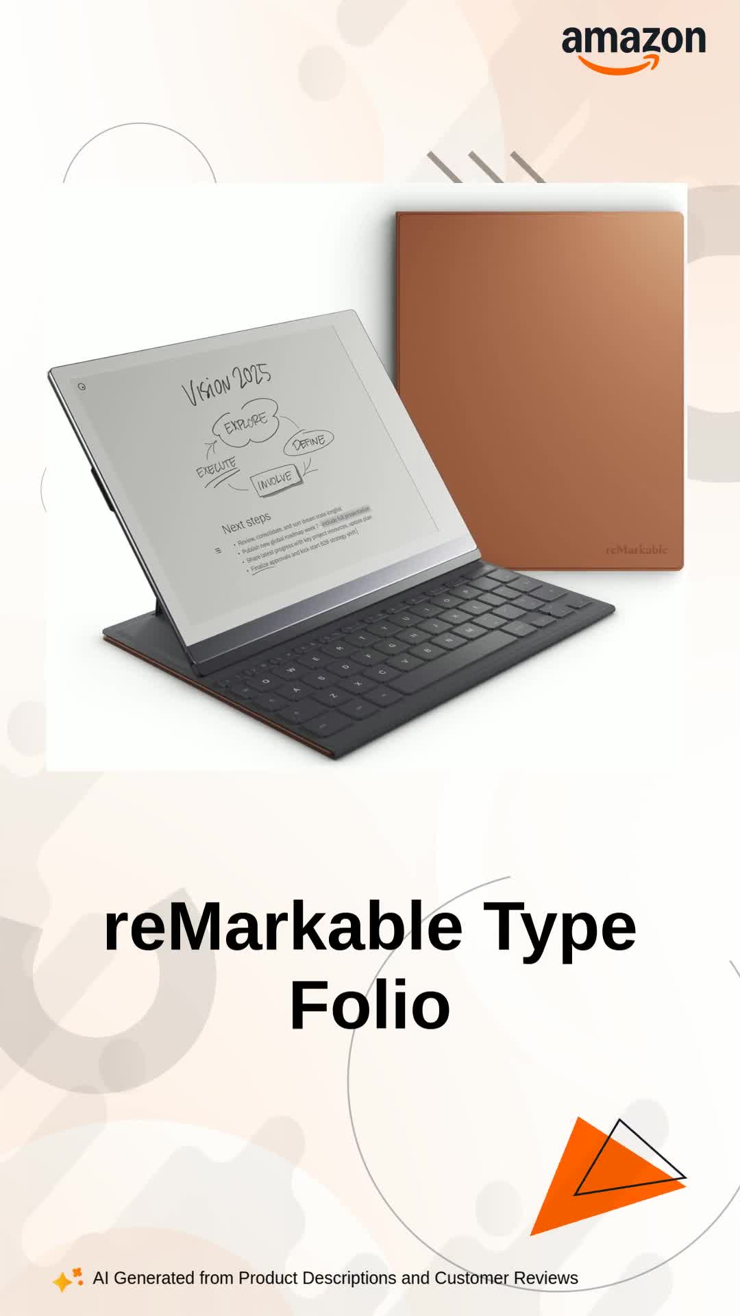 Amazon.in: Buy reMarkable 2 Type Folio - Brown | Keyboard for The
