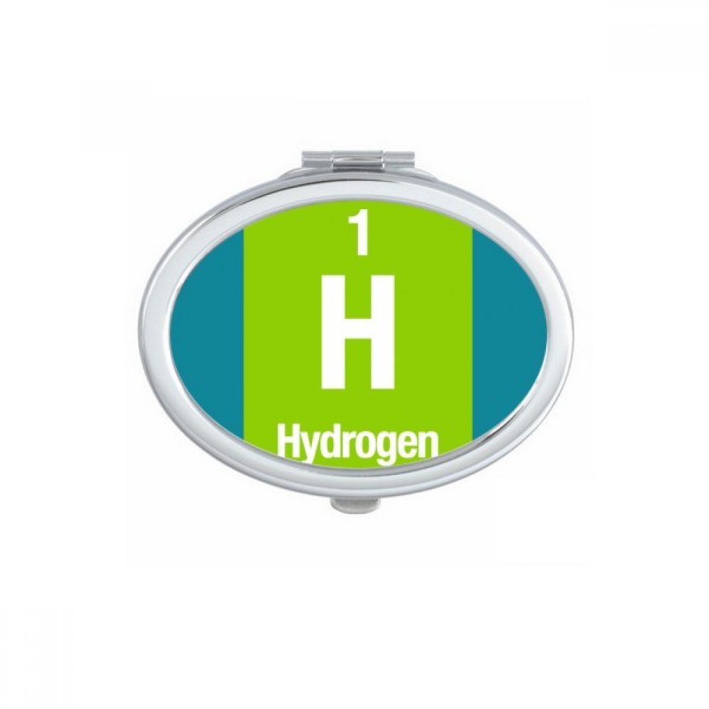 Miroir compact hydrogène science de poche ovale pour maquillage