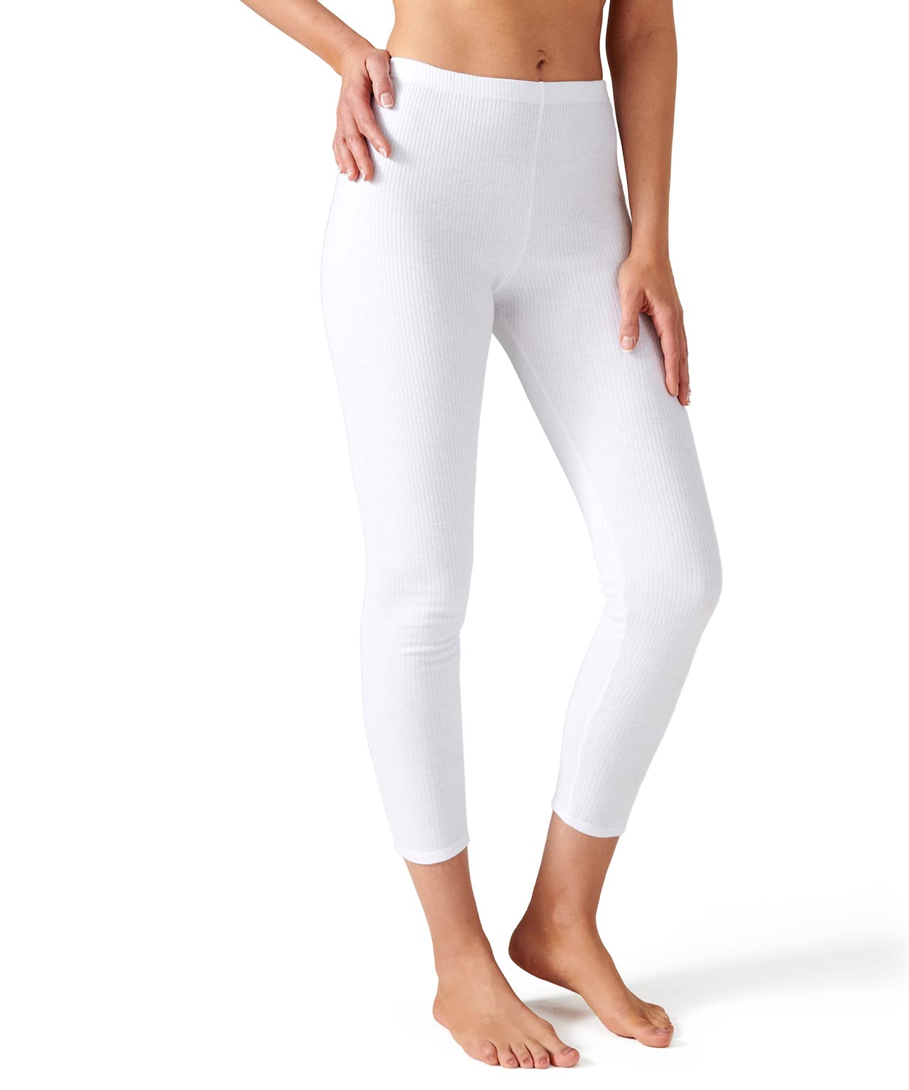 Damart Thermolactyl Long Pants Women Underwear Thermolactyl Extra Warmth White
