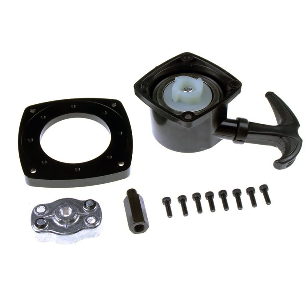 FLMLF Arrancador súper fácil de tirar (mango negro) para motor Zenoah Chongyang 23CC 26CC 29CC Rovan 23-30.5CC