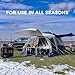 KingCamp SUV Tent, All Weather Resistant 5-9 Person Car Tent with Awning for Family Camping & Outdoor Adventures