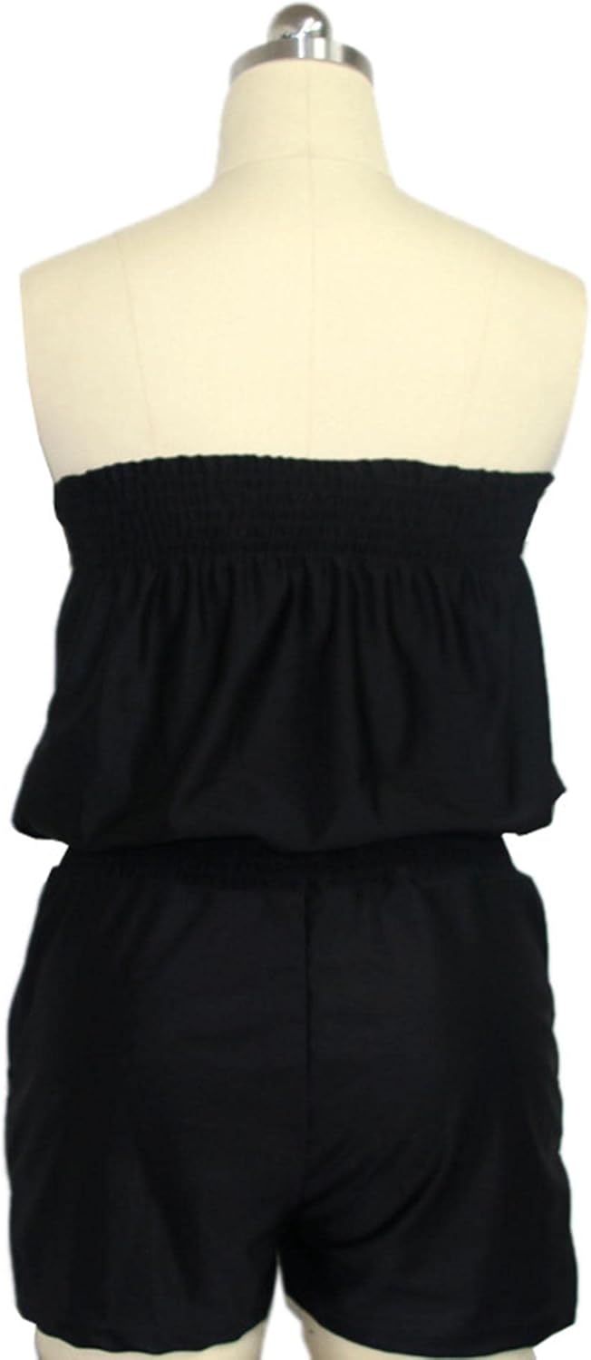 Sexyshine Women's Strapless Off Shoulder Printed Beachwear Short Rompers Jumpsuits - Image 6