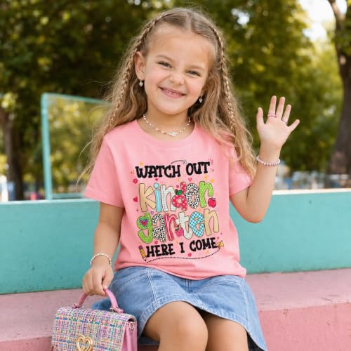 Image of Rollin Into Kindergarten Shirt Boys Girls First Day of Kindergarten T Shirts Little Kids Tee Top