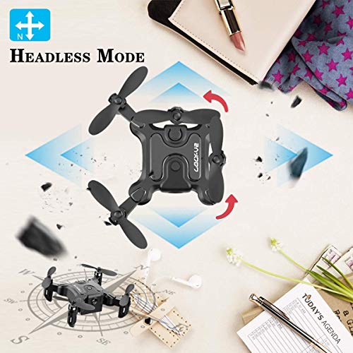 4DRC V2 Foldable Mini Drone for Kids Beginners,RC Nano Quadcopter Pocket Drone for Kids Gift Toys,with Altitude Hold, Headless Mode, 3D Flips, One Key Return and Speed Adjustment and 3 Batteries
