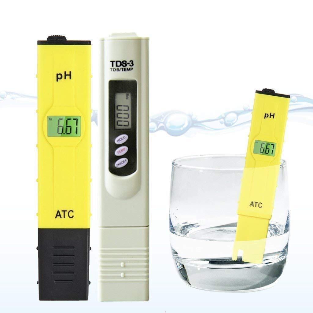 Pocket Digital TDS Meter + PH Meter Combo RO Filter Purifier Water Quality Tester with Temperature Display-image-44