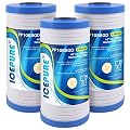 ICEPURE 5 Micron 10" x 4.5" Whole House Water Filter, Replacement for 3M Aqua-Pure AP810, AP801, AP811, Whirlpool WHKF-GD25BB, GE FXHTC, GXWH40L, GXWH35F, GNWH38S, 3PACK
