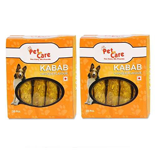 Pet en Care Kabab Chicken Flavour (5 inches – 10×1 Pieces) Export Quality (Set of 2)