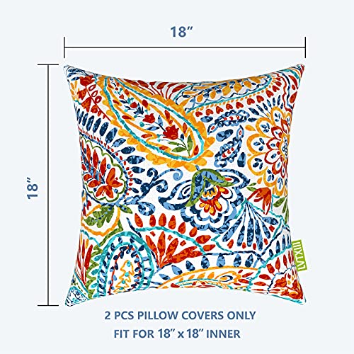 Lvtxiiioutdoorthrowpillowcovers18x18inchcoversonlymodernpaisleypatterndecorativesquaretosspillowcasepackof2forhomepatiogardensofabedfurniturepaisleymulti Urban Country Home Decor Lvtxiii outdoor throw pillow covers 18 x 18 inch covers only modern paisley pattern decorative square toss pillow case pack of 2 for home patio garden sofa bed furniture paisley multi urban country home decor