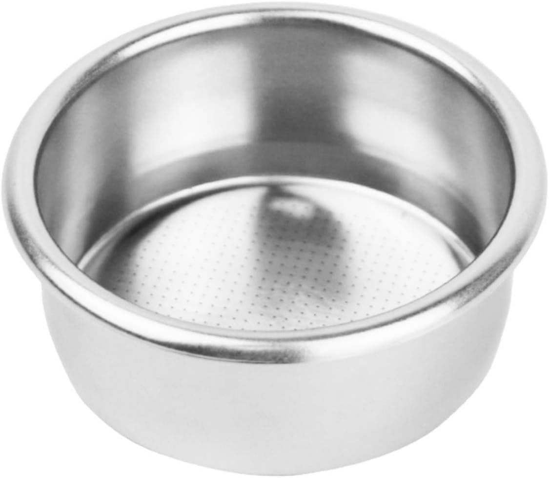 54mm Portafilter Filter Basket, Non-Pressurized Reusable Coffee Filter Basket Portafilter Filter Bowl Replacement for Espresso Machine(58mm 18g Capacity)