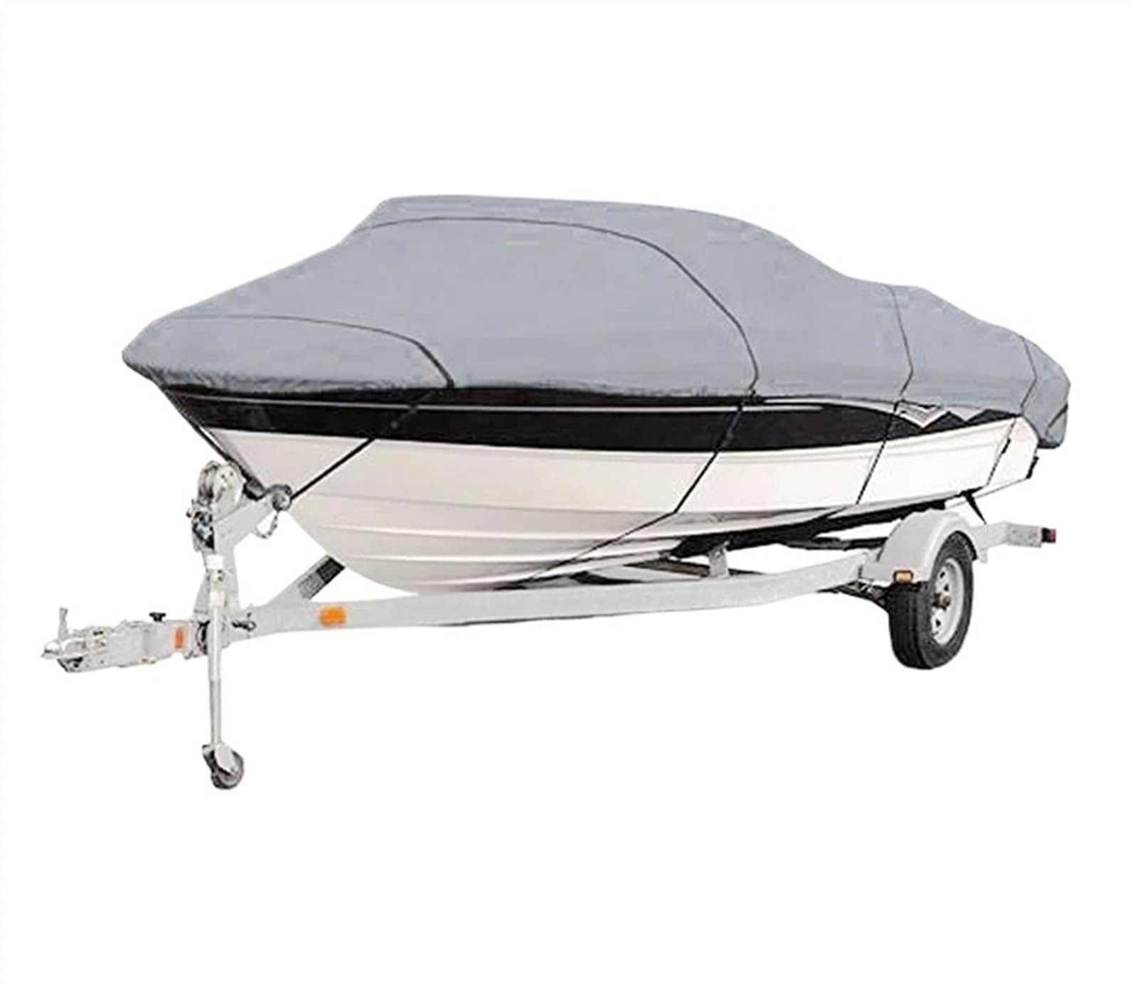 Telo copribarca Telo Copri Barca, Protezione Esterna per Yacht, Impermeabile, Tessuto Copri Barca Anti-sfondamento, antistrappo, Argento Riflettente, 11-22 Piedi Copertura per Barca(17-19FT)