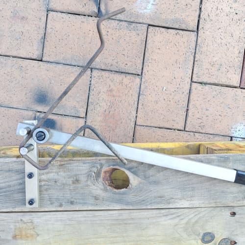 Image of Manual Bending Bender;Rod Forming Tool.Steel Construction Bend Mild Stainless Steel Rod.Mini Tubing Bender Hand Rebar Bender Desktop Workbench Bending Tool