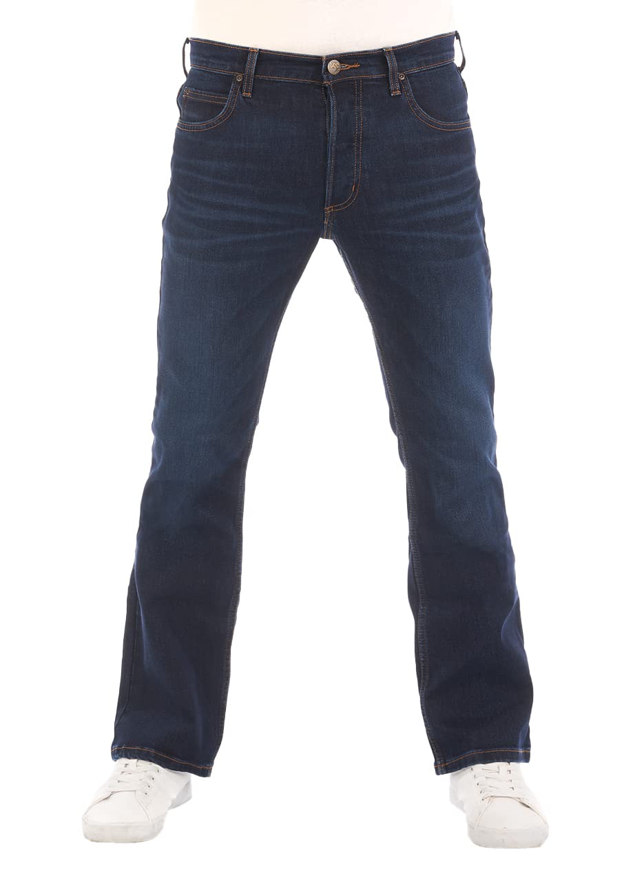Lee - Jeans da uomo con taglio bootcut, modello Denver, colore blu, in cotone elasticizzato, taglie w30, w31 w32, w33, w34, w36, w38, w40, w42, w44