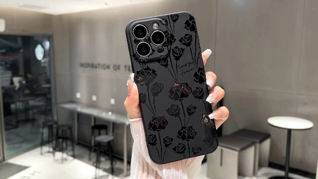 iPhone15 / black 【dress HEART 】 iPhone15 / black 【dress HEART 】 Case For iPhone 15 14 13