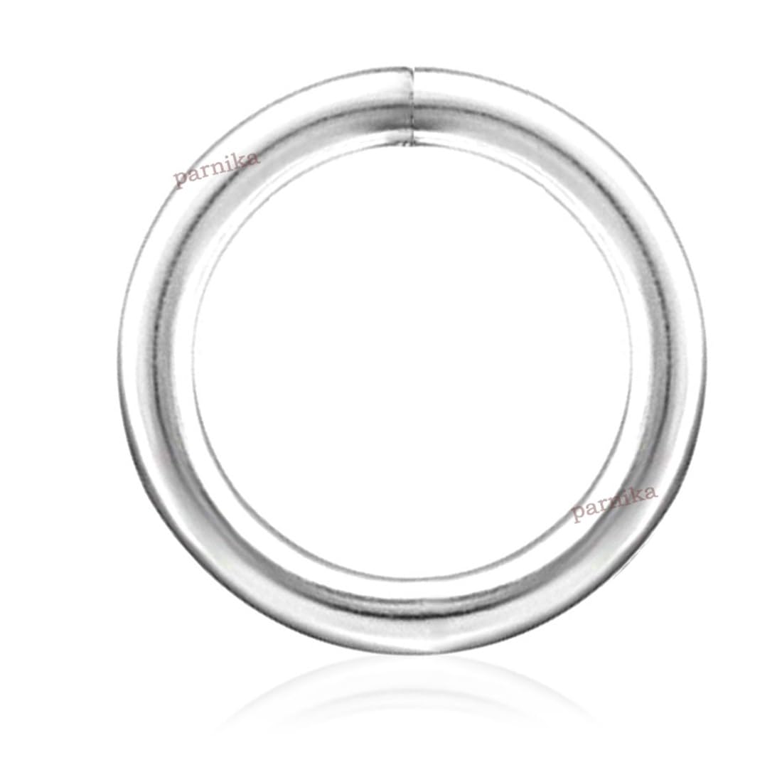 Parnika (Formerly MJ Small Size Piercing Hoop Silver Ball Nose Ring Nose Pin Silver Nath in Pure 92.5 Sterling Silver for Girls/Women (Truly Endless 10 mm) (B09WJN9LVH) Amazon Price History, Amazon Price Tracker