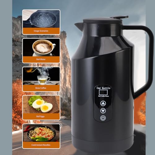 Hervidor eléctrico portátil para auto AYNEFY 1500ML miniatura 2