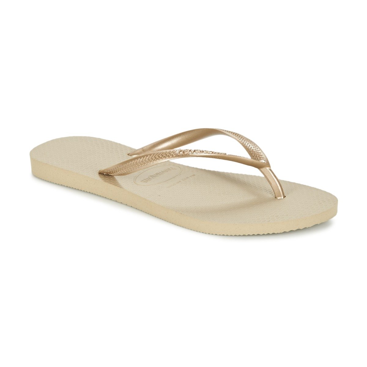 Havaianas Womens Flip Flop Sandals Gold Sandgrey Lightgolden 2719 1 2 UK 35 36 EU 33 34 BR