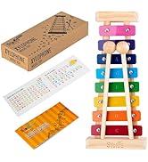 STOIE'S Xylophone for Toddlers 1-3 Rainbow Color C-Key Xylophone for Kids ages 5-9 Xylophone Baby...