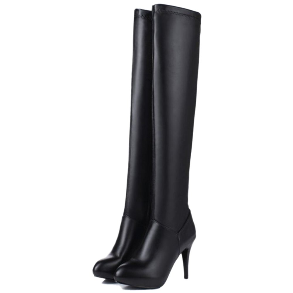 Onewus Botas de tacón alto hasta la rodilla de mujer Botas de caña larga