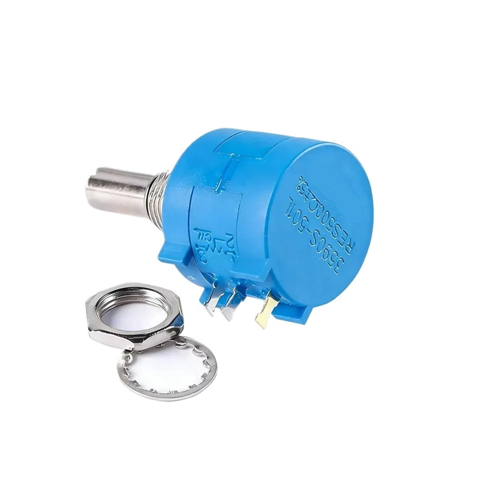 RISWEKFW 2pcs Potentiometers Precision Multiturn 3590S Wirewound Potentiometer Adjustable Resistor 100R 200R 2K 5K 10K 20K 50K 100K Ohm(501L(500R))