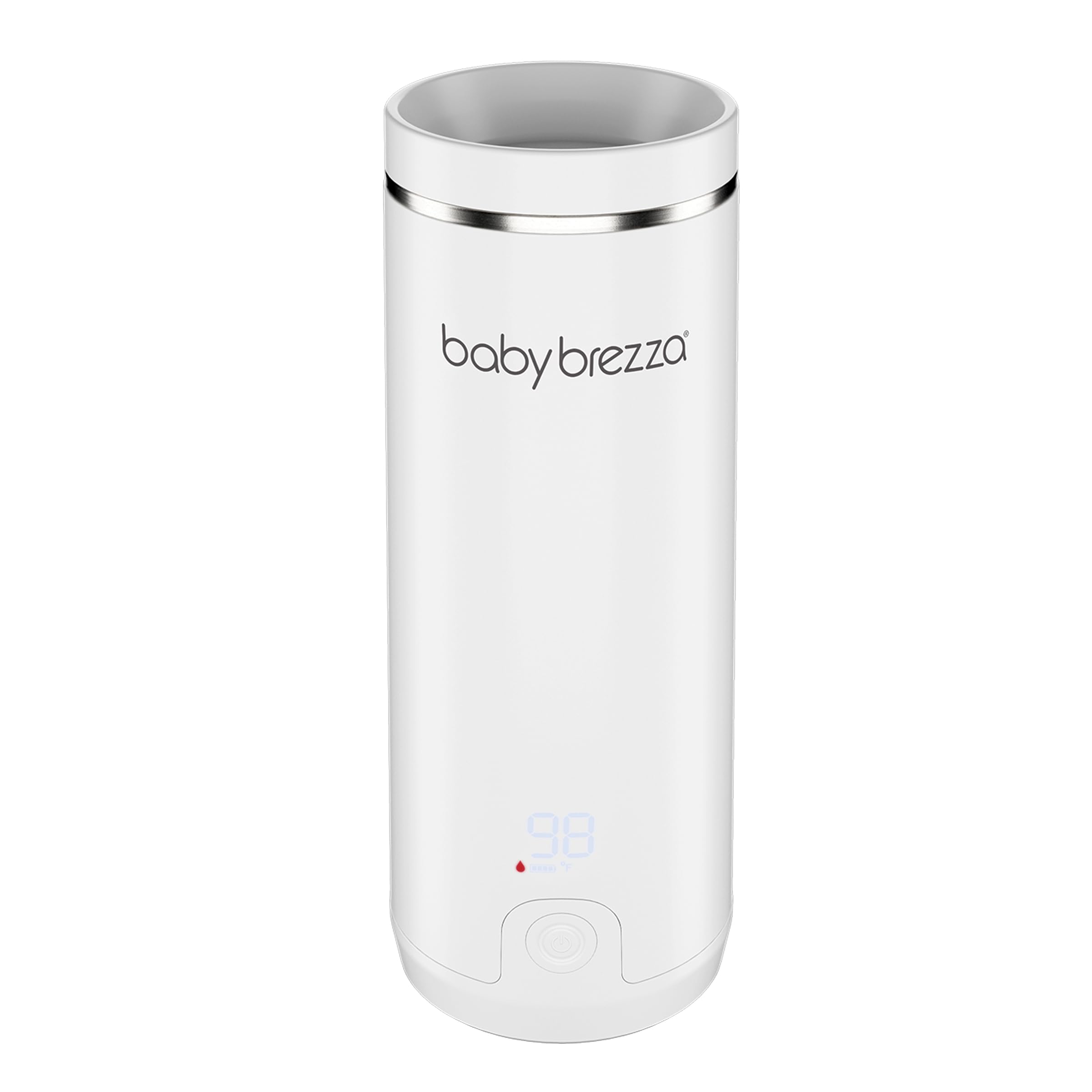 Baby Brezza Portable Warmer – 3X Faster Baby Bottle Warming - Travel Breastmilk and Formula Warmer - Safe, Even Heating - Up to 9oz - No Adapters,