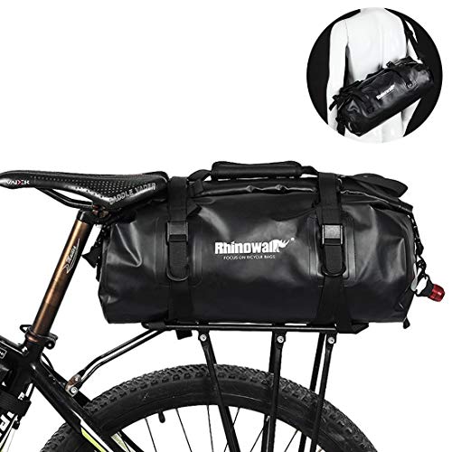 Selighting Sac Porte-Bagages de Vélo Sac de Rangement arrière de Transport Bicyclette Résistant à l'eau pour VTT Cyclisme Voyage (Noir)