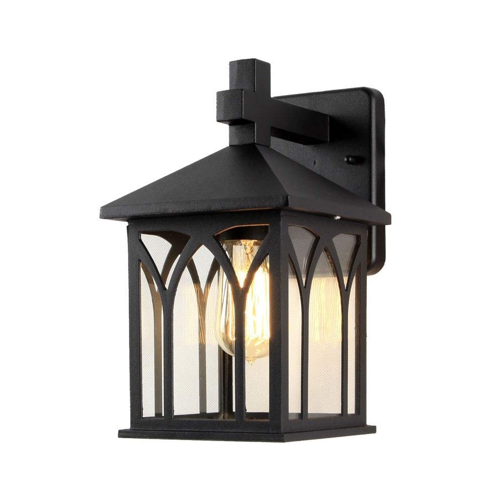 YUANCHUTOP Wall Sconce Antique Decorative Outdoor Wall Lamp Waterproof American Modern Villa Outdoor Wall Sconce European Courtyard Villa Square Park Wall Glass Lantern Waterproof =