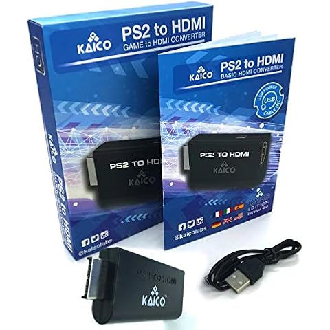 Kaico Edition - Playstation 2 PS2 HDMI Converter - PS2 to HDMI - Component to HDMI Converter Adaptor - Play Playstation 2 on your HDMI TV - Retro Gaming PS2 HDMI Converter Adapter Cover