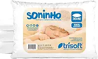 Travesseiro Bebe 1 ano Recem Nascido Para Bebê Conforto Menina Menino Antialérgico Alto - 40x30 Trisoft
