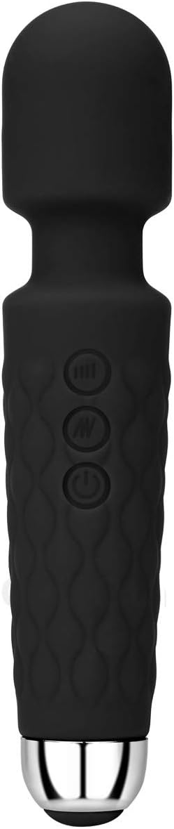 Compact Power Back Massager, Cordless, 20x Multi-speed - Black