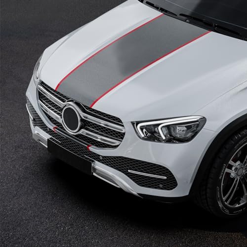 Image of GOSCHE 40 inchx13 inch Universal Car Grill Mesh, 6x12 mm Rhombic Hole Grill Inserts for Automotive Front Bumper, 100x33 cm Multifunctional Black Painted Aluminum Front Grill Assembly, 2 Pack