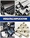 DAYDOOR PVC Pipe Reamer Kit, PVC Fitting Saver, Pipe Reamer Tool Contains 3/4'', 1'', 1 1/2'', 2'', 3'', 4'', Fit into Standard 1/2