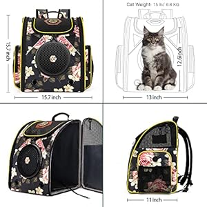 Cat-Backpack-Carrier-Airline-Approved-Carrier-Backpack-for-Small-Dog-Carrier-with-Ventilated-Design-Collapsible-and-Waterproof-Pet-Carrier-Backpack-with-Washable-Pad-for-TravelOutdoor-Floral - Cucciolini Doodles   Cat-Backpack-Carrier-Airline-Approved-Carrier-Backpack-for-Small-Dog-Carrier-with-Ventilated-Design-Collapsible-and-Waterproof-Pet-Carrier-Backpack-with-Washable-Pad-for-TravelOutdoor-Floral