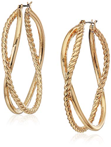 Preisvergleich Produktbild Anne Klein Smooth Gold Tone Double Drop Earrings