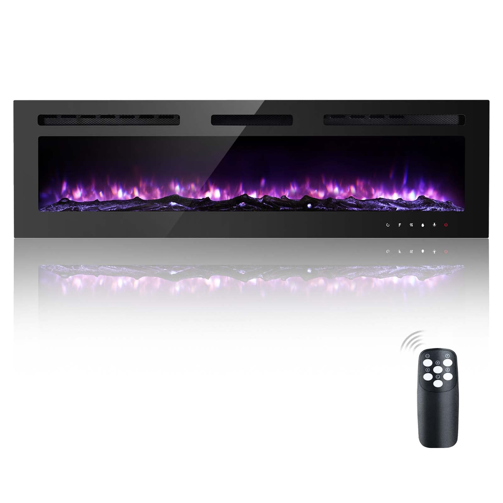 Buy 60 Inch Electric Fireplace Inserts, Quiet Wall ed Fireplace, Led