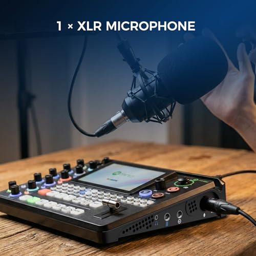 Image of RGBlink mini-Edge SDI,All in One Pro Live Streaming Multi-Camera Video Mixer Switcher,4K HDMI /SDI Input,5.5 inch Screen,PTZ Control, NDI /UVC, 8-Ch Audio Mixer for Podcast, Content Creation
