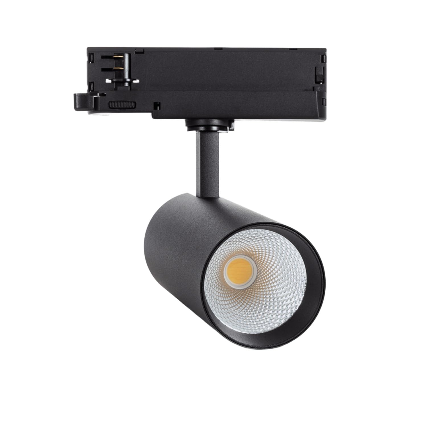 Spot LED sur Rail Triphasé 40W Carlo CCT Sélectionnable Noir 4000K - 5000K