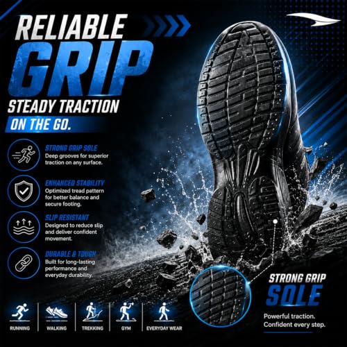 Image of ASIAN Men's Cosko Sports Running,Walking,Gym,Training Sneaker Lace-Up Shoes for Men's & Boy's
