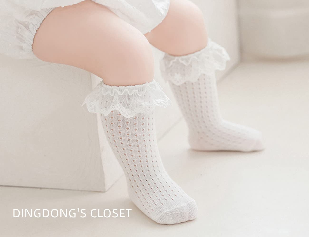 Girl's Infant/Toddler 6 Pack Quarter Socks Sock Size (18-36 Months)