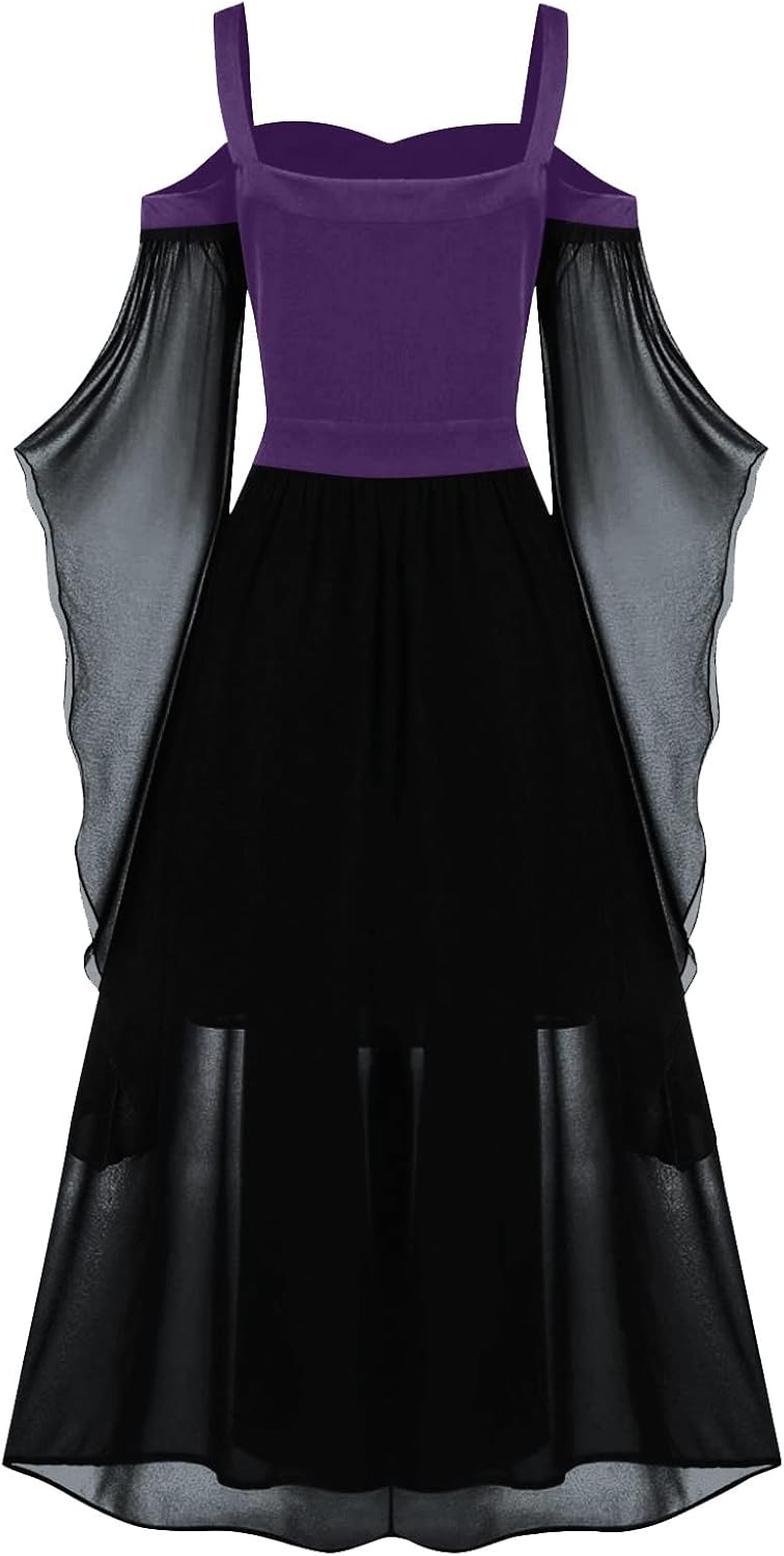 Medieval Dress for Women Renaissance Dresses Gothic Corset Halloween Witch Costume Plus Size Fairy Dress - Image 4