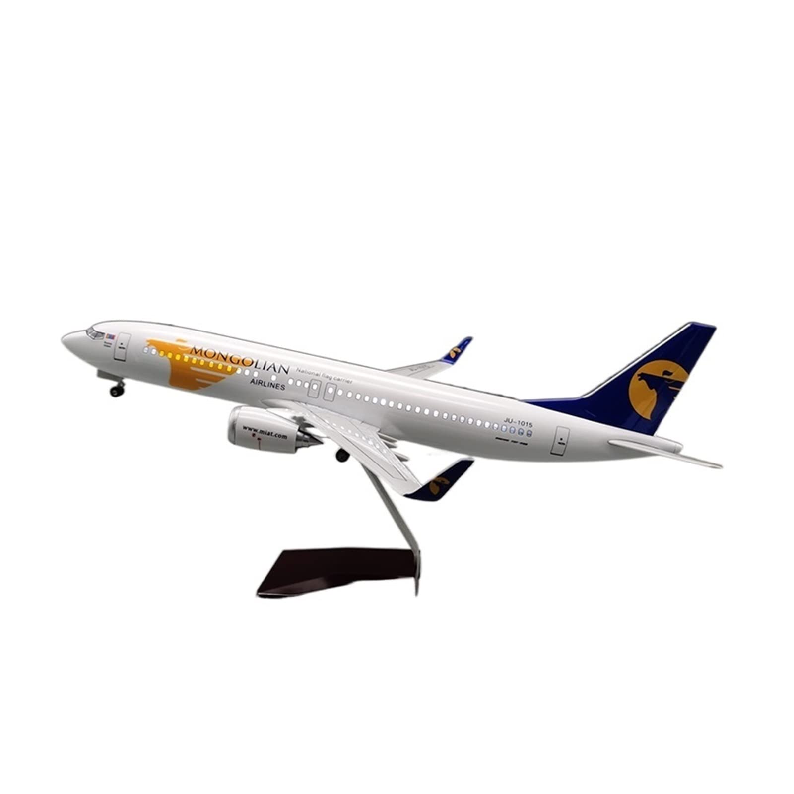 47CM pasuje do B737-800 lotnictwo lotnicze W światła i koła podwozie żywiczny model samolotu zabawka kolekcjonerski zestaw do gry Hobby