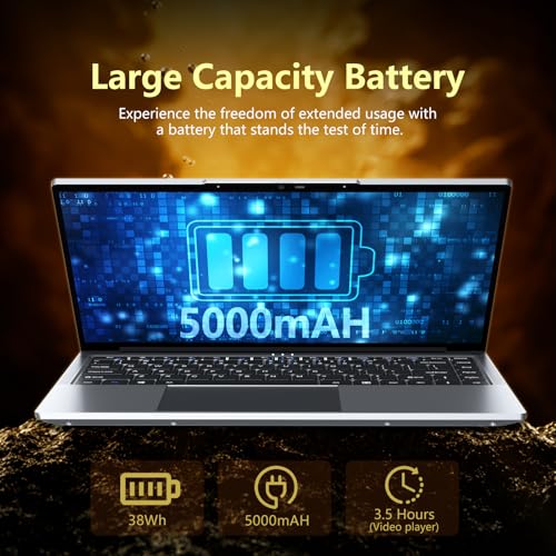 AUKABREX 15,6 Zoll Laptop, Core i5-8210Y Prozessor, Laptop 24GB RAM 512GB SSD, Notebook FHD 1920x1200 Display, Typ-C, USB3.0, HDMI, BT5.0, Wi-Fi5, Geeignet Für Büro/Studium/Unterhaltung