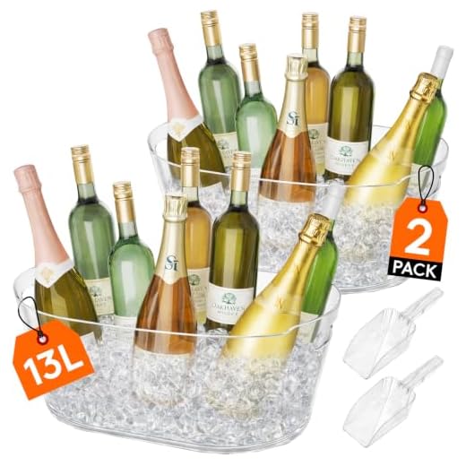 Lifewit 13L Plastic Ice Bucket with Scoop