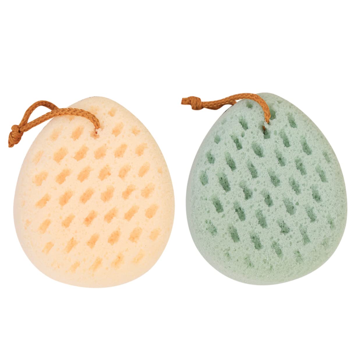 6 Piezas Esponja De Ducha Exfoliante Esponja De Lufa Para El Cuerpo Esponja De Fibras Naturales Cepillo De Esponja De Baño Exfoliante De Esponja Vegetal Esponjas Suave Almohadón